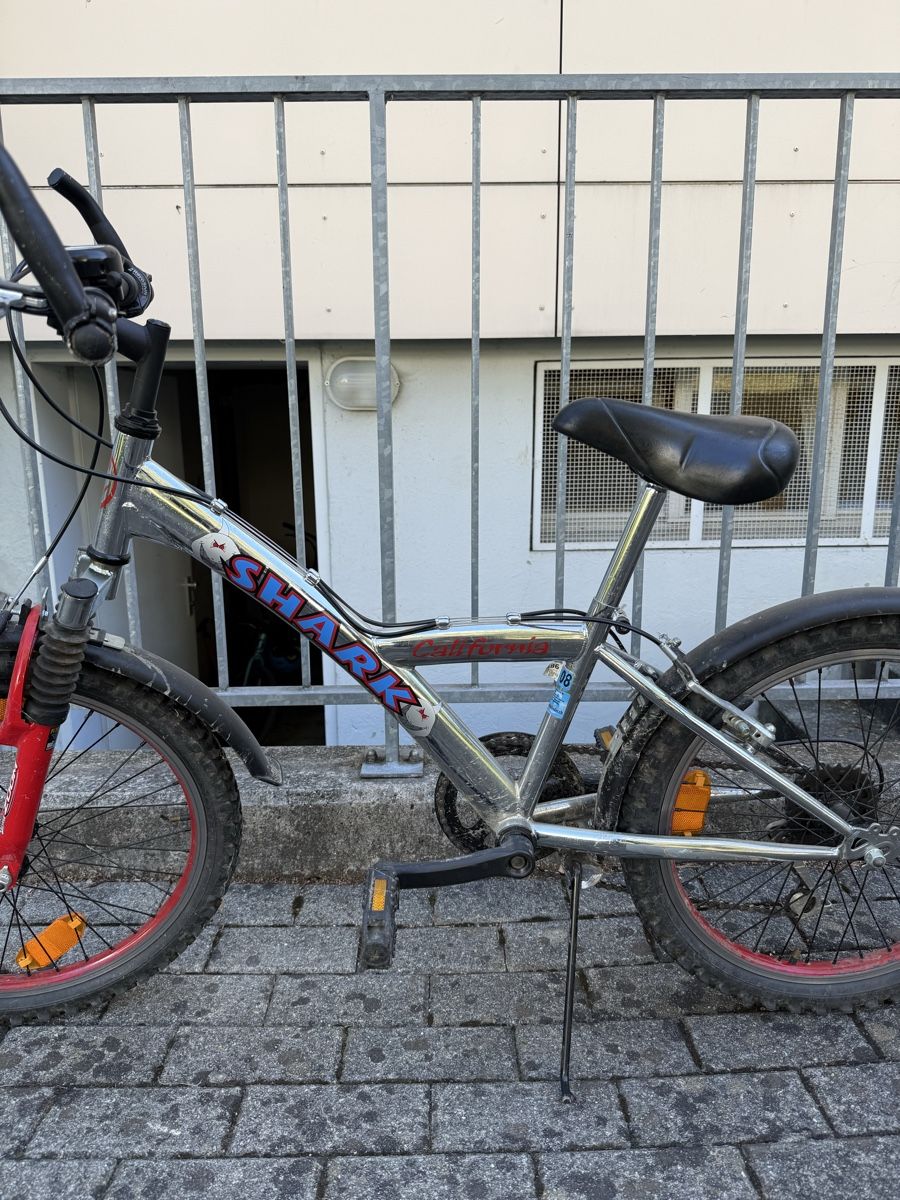 Biciclette: Kindervelo Shark silber rot – Usato da Uster venduto da HiestandReto 1