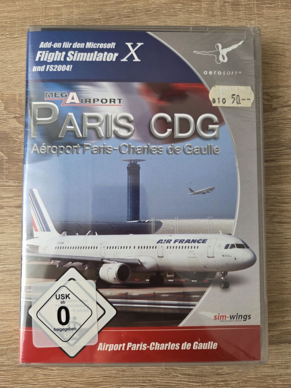 Giochi: Mega Airport Paris CDG for Flight Simulator X - PC - NEW – Nuovo e nell'imballaggio originale da Carouge GE venduto da Franllo