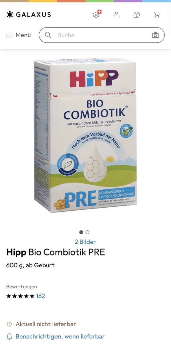 Lebensmittel & Spezialitäten: HiPP BIO COMBIOTIK PRE Anfangsmilch NEU – Neu und originalverpackt aus Zürich von Coco.swiss 3