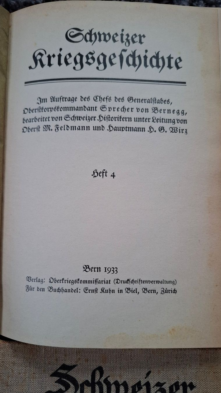 Libri: Schweizer Kriegsgeschichte Band 1-4 – Usato da Effretikon venduto da pelemivella 5