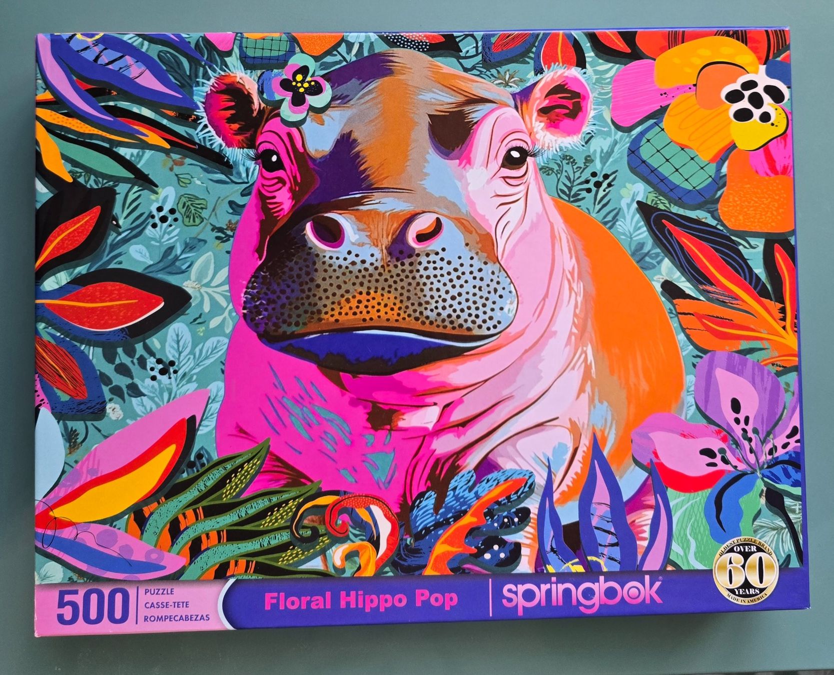 Puzzle: kuules Puzzle Hippo pink – Usato da Rheinau venduto da MakalekaAloha 5