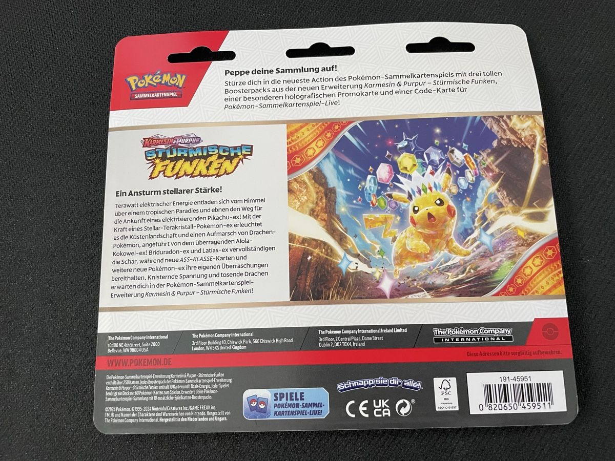 Pokémon Carte collezionabili: Pokemon Surging Sparks 3 Pack Blister  – Nuovo e nell'imballaggio originale da Wallisellen venduto da Optimalex 1