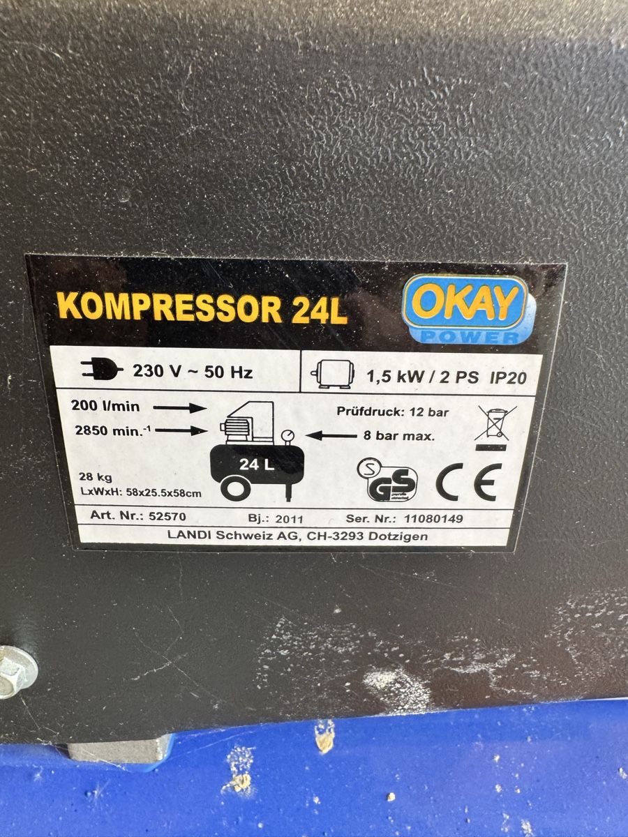 Compressori: Luftkompressor 24 Liter – Usato da Uesslingen venduto da Flurint 1