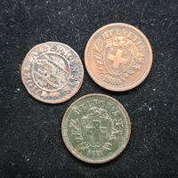 Kt Bern Vierer Halbkreuzer 1787 ss, 2x bessere 1Rp