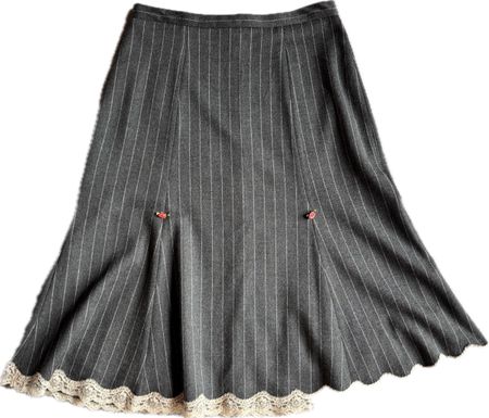 Jupe Fifi Chachnil rayée laine T40 FR (=38 CH)