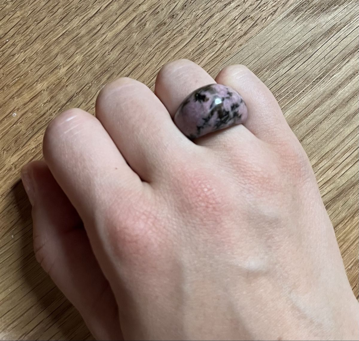 Anelli: Bague pierre de Rhodonite - taille 51 – Nuovo (secondo la descrizione) da Biel/Bienne venduto da Fjollushe 1