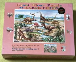 Puzzle géant dinosaures 48 pièces - enfant 3+ ans!