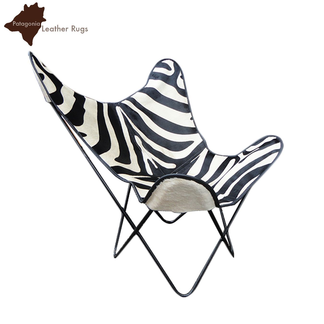 Poltrone: Kuhfell Stuhl BKF Zebra – Nuovo e nell'imballaggio originale da Arbedo venduto da patagonialeatherrugs