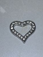 Hübscher Herz Anhänger mit Zirkonia, Silber 925