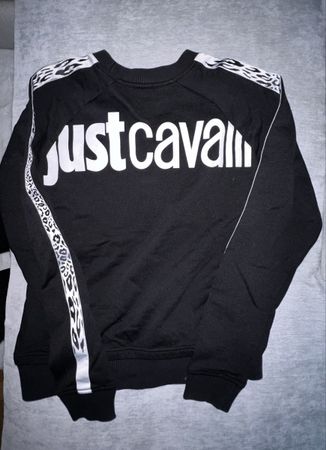 Just Cavalli Sweatshirt schwarz, Grösse L