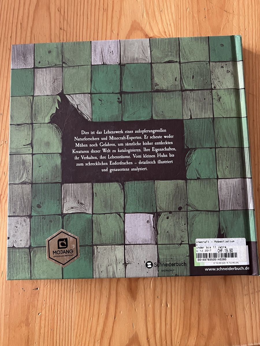 Bücher: Minecraft Mobestiarium Buch Seiten Zahl 103 – Neu (gemäss Beschreibung) aus Basel von veralt 1