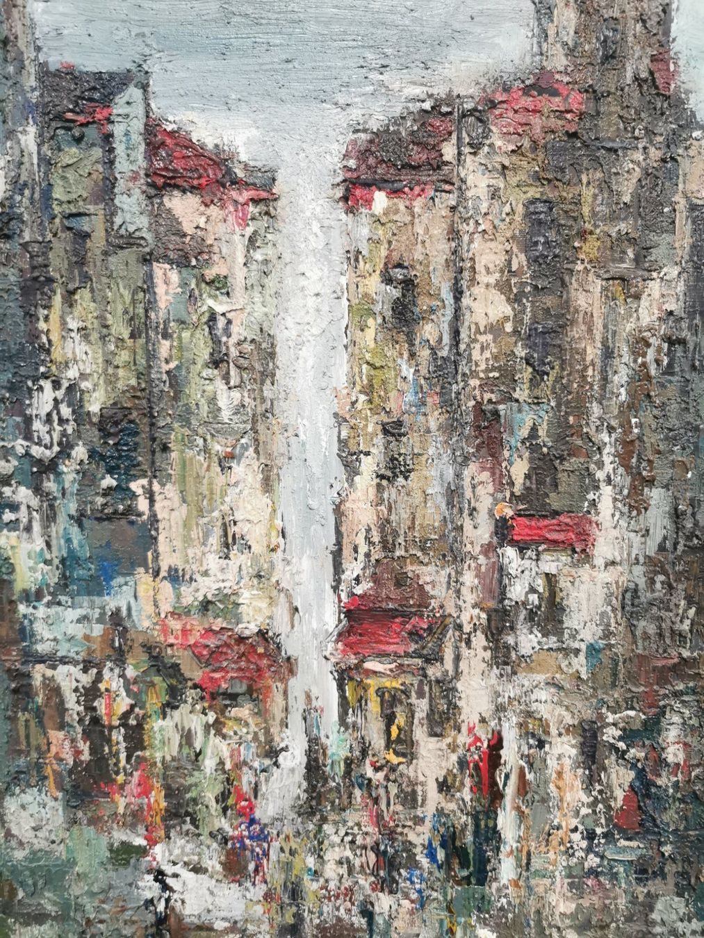 Gemälde: SIGNÉ WOLF PARIS 61 HUILE SUR TOILE – Gebraucht aus Genève von Qanil77 1
