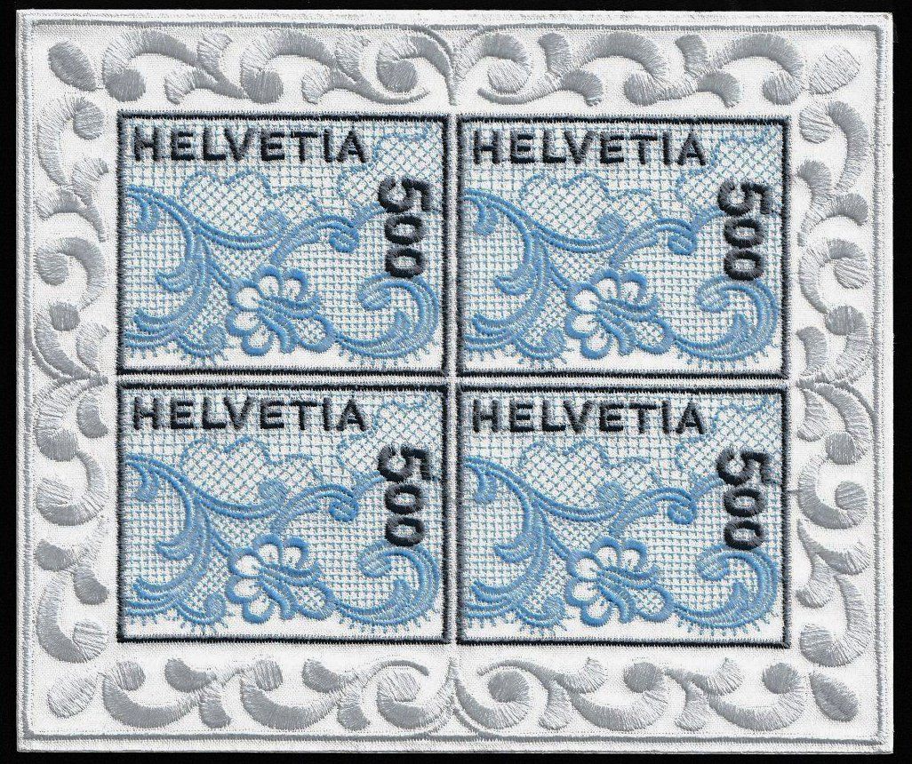 Alle Briefmarken: 2000 Stickereiblock Nr.999 postfrisch ** – Neu (gemäss Beschreibung) aus Nuglar von Stamp88