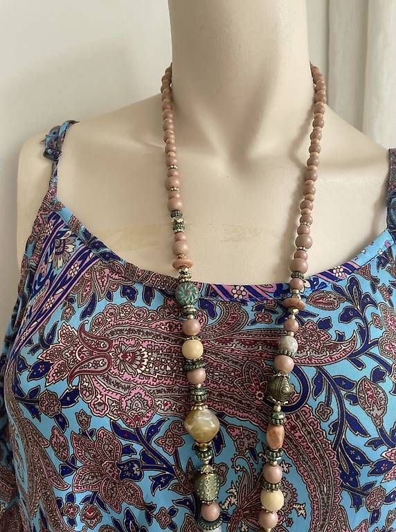 Robes: Wunderschönes Boho-Maxikleid, Seide, schulterfrei – D'occasion à Ennetbaden par bargainhunterin 1