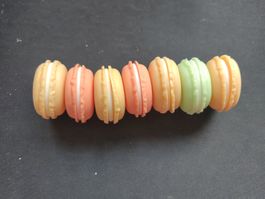 7 Stk Macarons Pillendösli neu bunt süss Geschenk grün neu