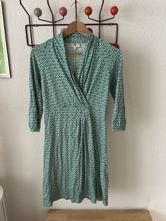 Noa Noa Kleid Grün Weiss Print Grösse S