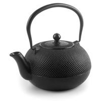 IBILI - Schwarze Teekanne Negra aus Gusseisen 1,8 lt.