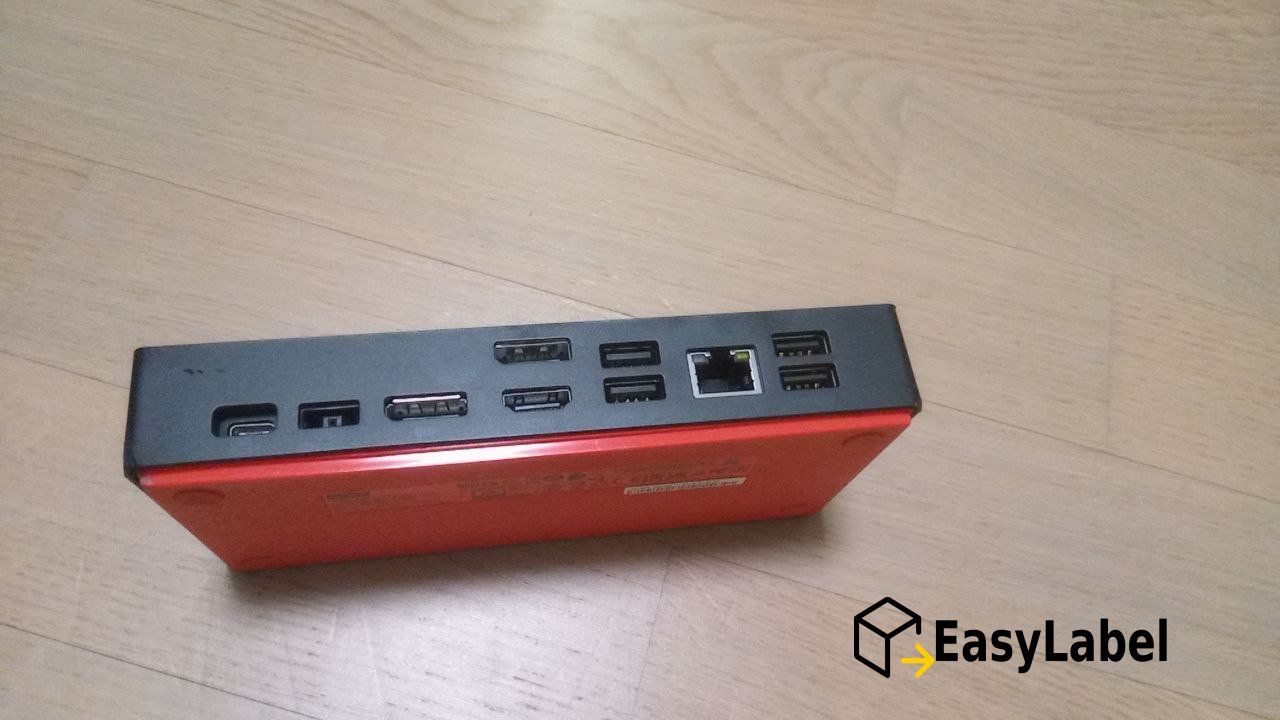 Lenovo Dockingstation: Lenovo ThinkPad Universal USB-C dock. Lieferung gratis – Gebraucht aus Glattpark(Opfikon) von easylabel 2