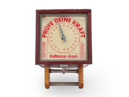 Tischautomat Kraftmesser, Granit, Deutschland um 1950