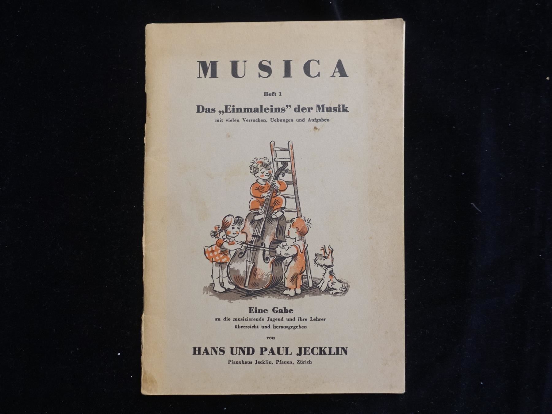 Libri: Musica Heft 1 - Jecklin – Usato da Gutenswil venduto da Optico 2