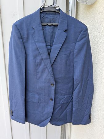 Hugo Boss Anzug blau Grösse 46 aus Guabello Super 130
