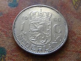 PAYS-BAS  Nederland  1  Gulden  1980