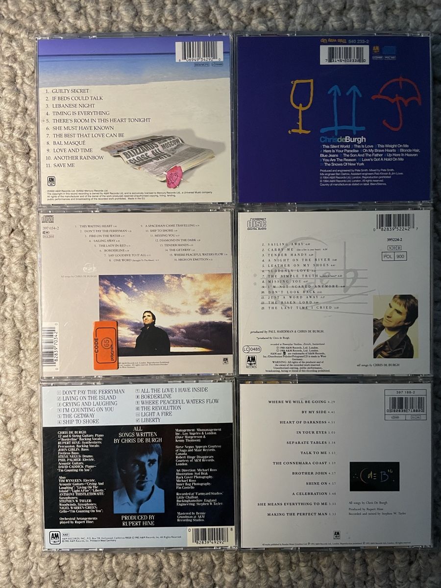 CD: 6x Chris De Burgh – Usato da Reinach AG venduto da trigger7811 1