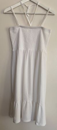 Kleid / Strandkleid /Jupe in Weiss, Gr. 36/38