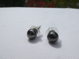 Ohrstecker Hämatit