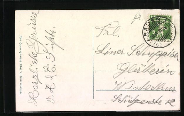 Cartes postales: AK Baden, Gesamtansicht, 1910 – D'occasion à Berlin par bartko-reher 1