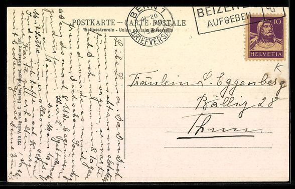 Ansichtskarten: AK Uettlingen, Haus Eggenberg-Schütz – Gebraucht aus Berlin von bartko-reher 1