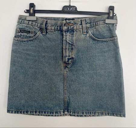 D&G Dolce & Gabbana Jeansrock blau Gr.S