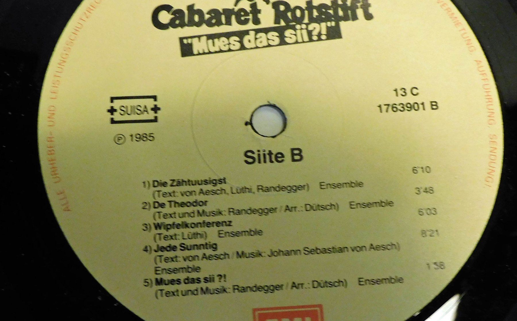 Dischi in vinile: Lp Schallplatte Cabaret Rotstift - 1985 – Usato da Sursee venduto da 76 3