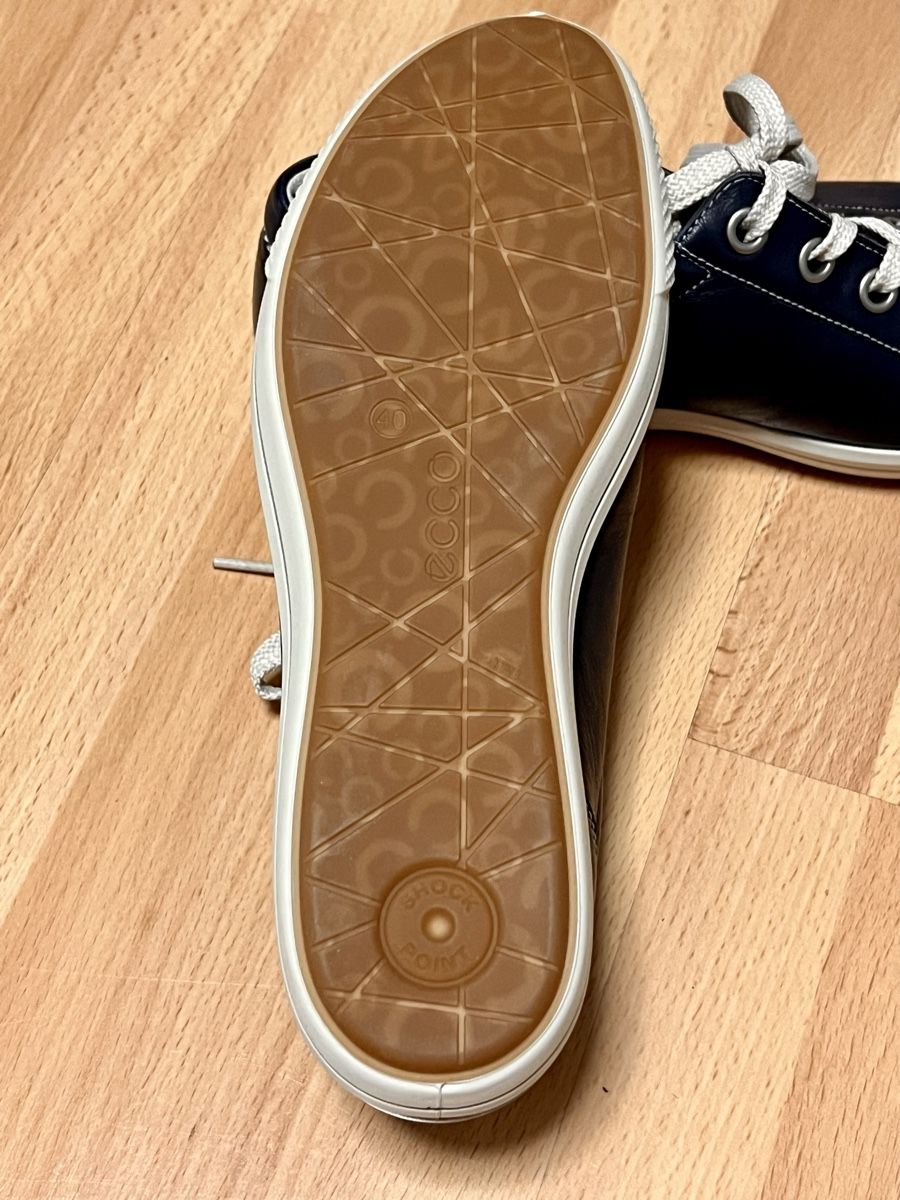 Ecco Scarpe da donna: Ecco Sneaker Gr. 40, Dunkelblau, Leder, Neu – Nuovo e nell'imballaggio originale da Hinwil venduto da Hiwi5 1