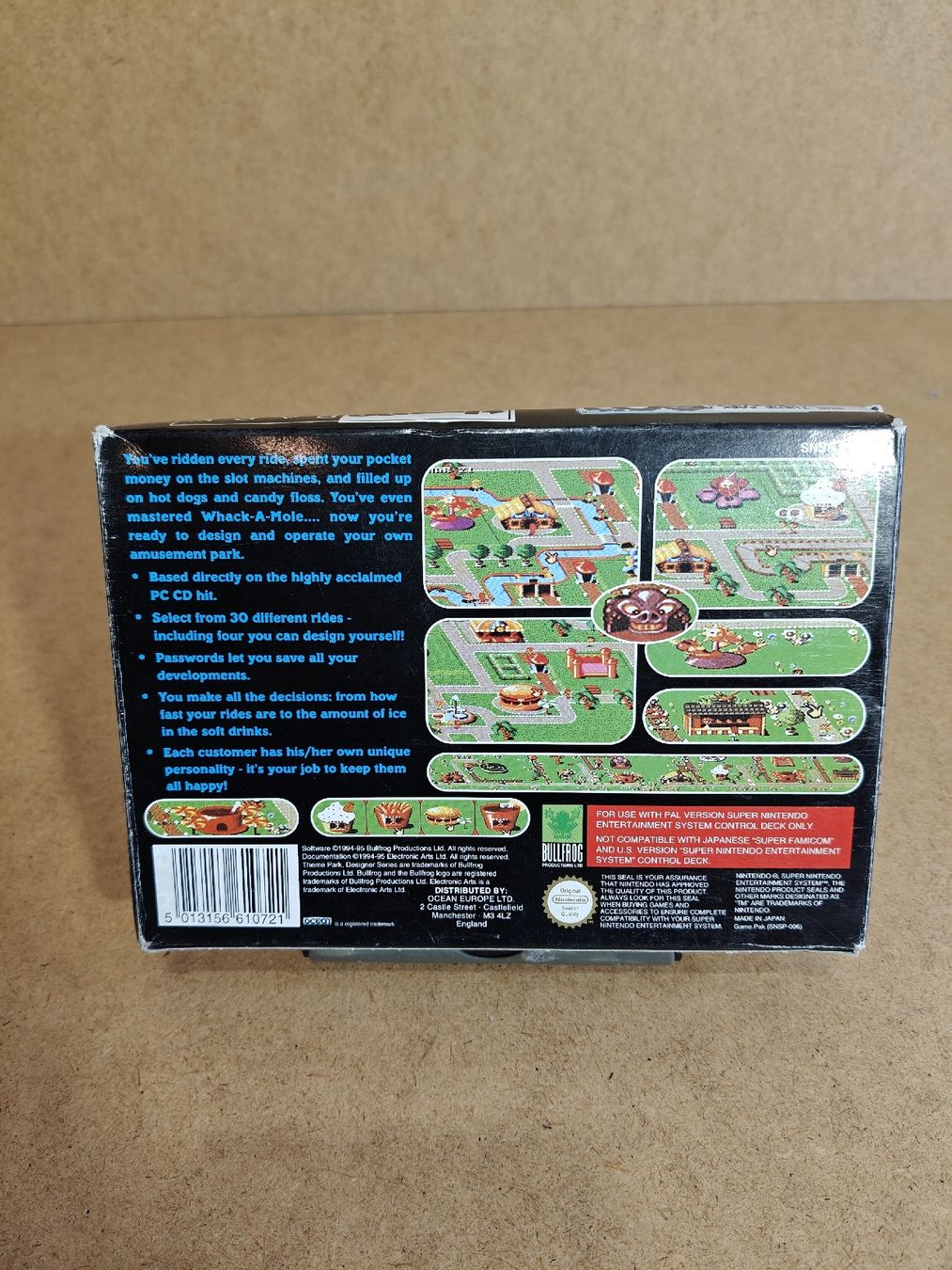 Nintendo Giochi: Theme Park Super Nintendo SNES – Usato da Luzern venduto da MWi_9xw5 2