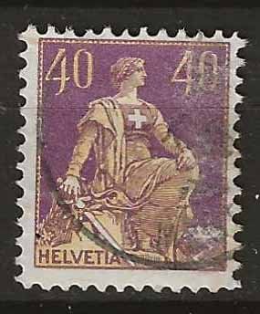 Tutti i francobolli: CH107 - Helvetia avec épée no 107 obl. – Usato da Trélex venduto da Phil_Albert