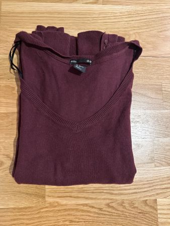 H&M Basic Pulli, Grösse S, Weinrot