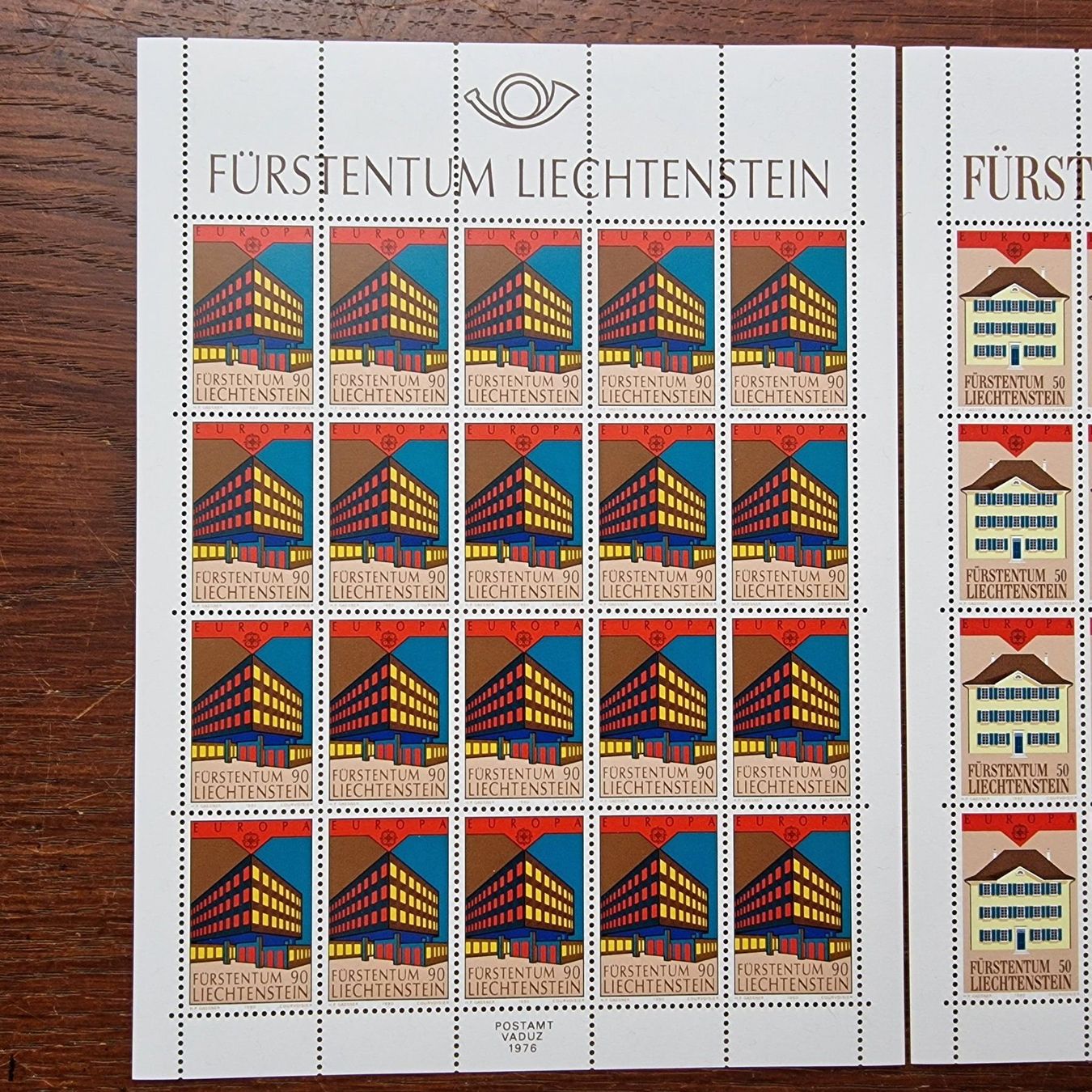 Tutti i francobolli: FL 1990 Serie Bogen "Europa" postfrisch – Nuovo (secondo la descrizione) da Aesch LU venduto da briefmarken.uray 1
