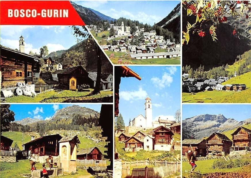 Cartoline postali: TI - Bosco Gurin – Usato da Ottikon b.Kemptth. venduto da Neptun1974