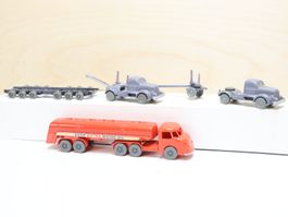 Wiking seltene Lastwagen Set "unverglast" Raritäten 1950er
