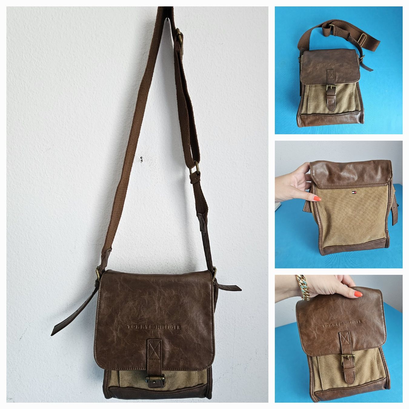 Tommy Hilfiger Taschen: ***TOMMY HILFIGER ***Umhängetasche leder – Gebraucht aus Bronschhofen von Xena37
