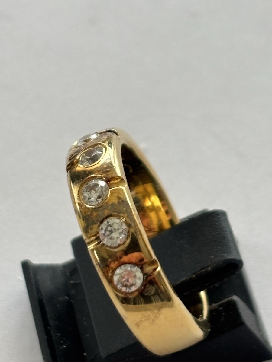 Anelli: Ring Silber 925 vergoldet – Usato da Langnau am Albis venduto da flusspflege 1