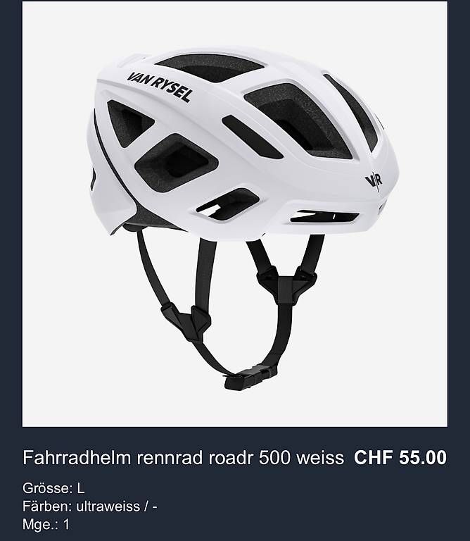 Caschi: Rennradhelm Van Rysel  – Nuovo e nell'imballaggio originale da Toffen venduto da _celine.tra