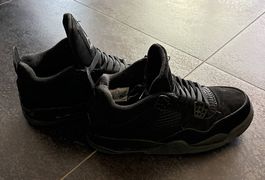 Jordan 4 schwarz retro schwarze Katze (Gr. 41)