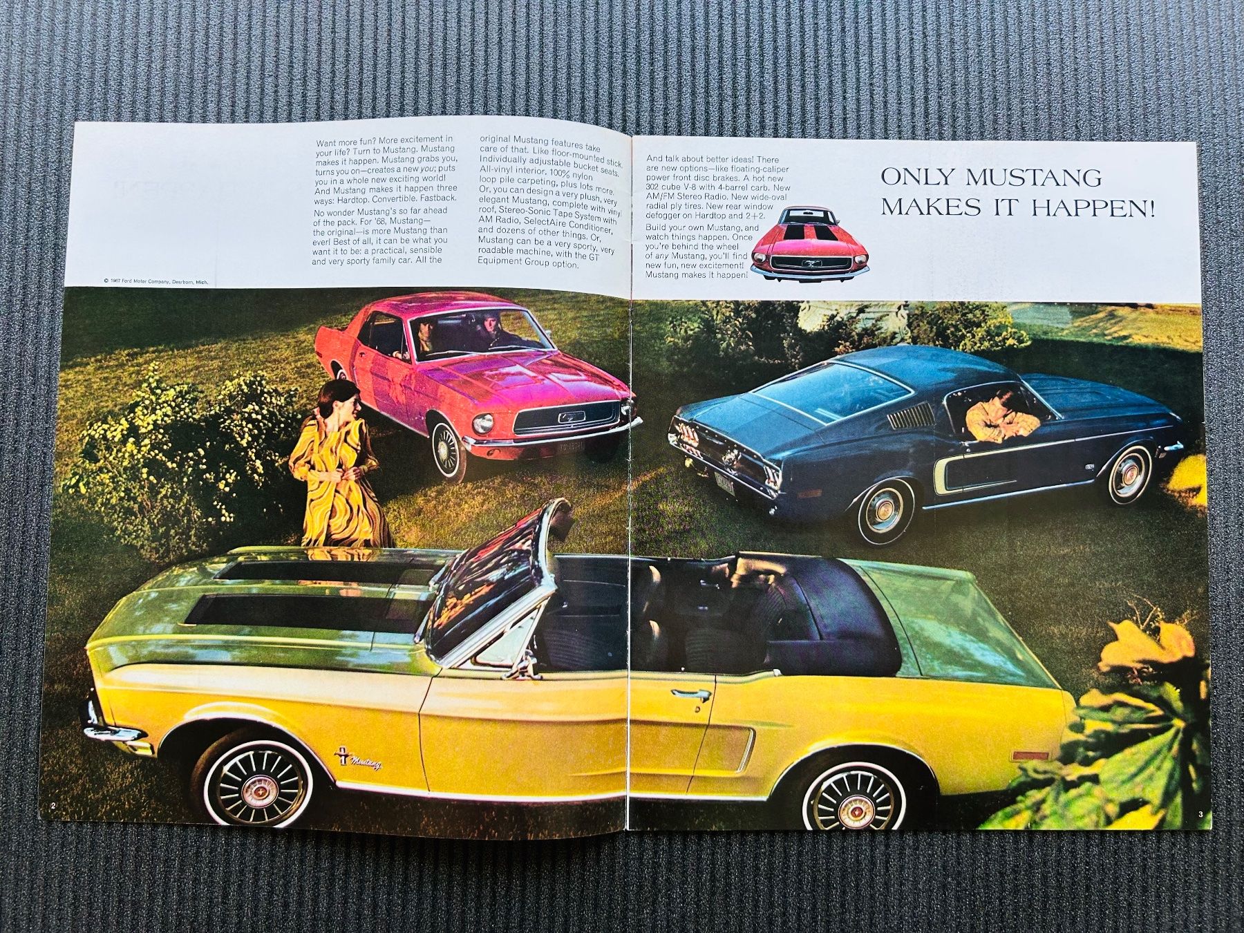 Ford Documenti: Ford Mustang Original Brochure 1968 – Usato da Herrliberg venduto da surfcafe 4
