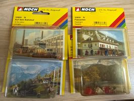 NOCH N Ausritt, Auf dem Bahnhof, Zeltplatz und Passanten