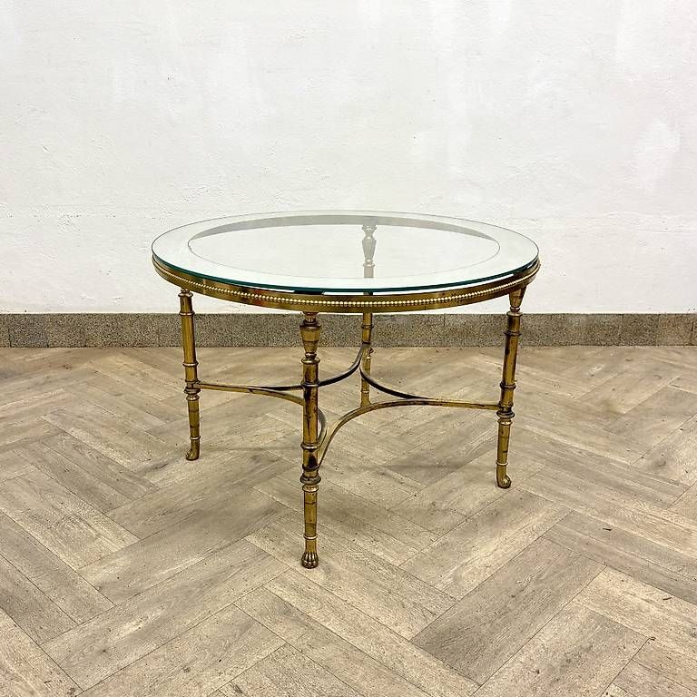 Tavoli: 70er Messing Clubtable by Maison Charles – Usato da basel venduto da vintory.ch 1