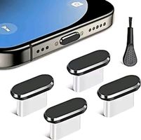 4x USB-C STAUB SCHUTZ inkl.Reinigungspinsel für Mobile Handy