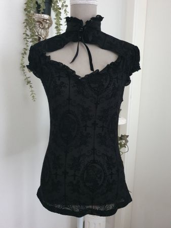 Gothic Bluse Gr S *neuwertig* "BANNED"