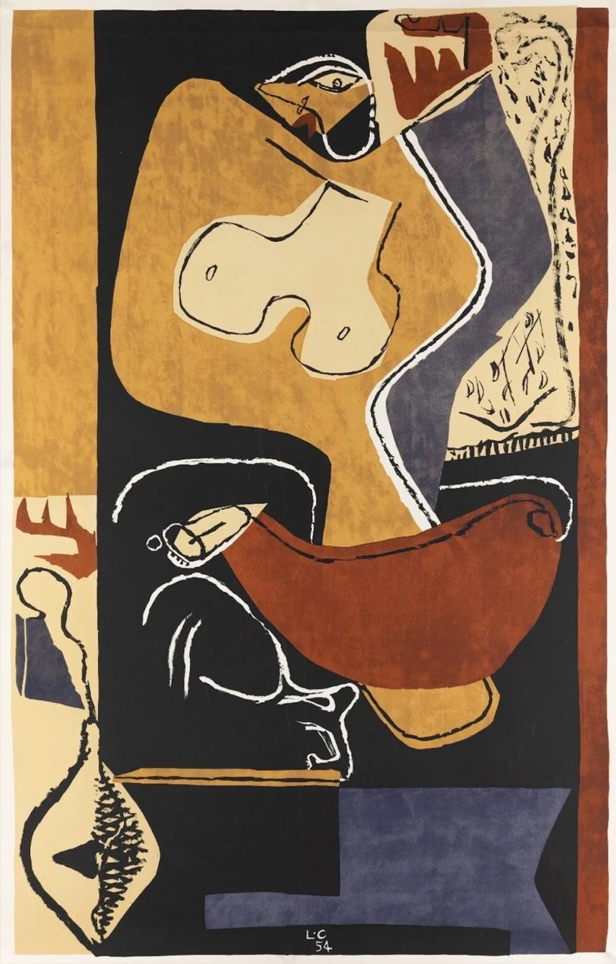 Grafica & Litografie: Le Corbusier Farblithographie + ZERTIFIKAT + RAHMEN – Usato da Winterthur venduto da Art-3000